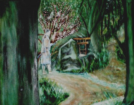 Giovane Samurai. Olio su tela 60x50